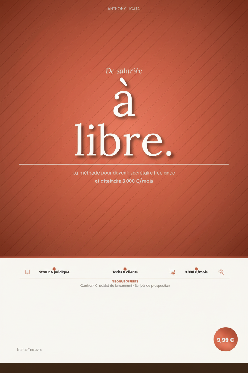 E-Book De salariée à libre — La méthode pour devenir secrétaire freelance